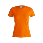 T-shirts de merchandising pour femmes 100% coton 180 g/m² Keya couleur orange première vue
