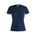 T-shirts de merchandising pour femmes 100% coton 180 g/m² Keya couleur bleu marine première vue