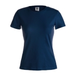 T-shirts de merchandising pour femmes 100% coton 180 g/m² Keya couleur bleu marine première vue