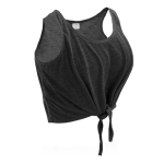 Débardeur pour femmes en polyester 130 g/m² couleur noir première vue
