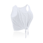 Débardeur pour femmes en polyester 130 g/m² couleur blanc première vue