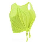 Débardeur pour femmes en polyester 130 g/m² couleur jaune fluorescent première vue