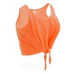 Débardeur pour femmes en polyester 130 g/m² couleur orange fluorescent