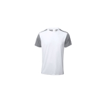 T-shirt technique bicolore sublimé en polyester 135 g/m² MKT Troser couleur blanc première vue