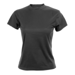 T-shirts de sport personnalisés en polyester 135 g/m² MKT couleur noir