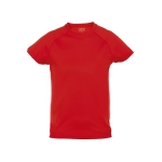 T-shirts de sport pour enfants en polyester respirant 135 g/m² MKT couleur rouge première vue