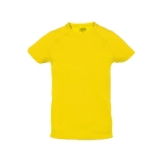 T-shirts de sport pour enfants en polyester respirant 135 g/m² MKT couleur jaune première vue