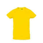 T-shirts de sport pour enfants en polyester respirant 135 g/m² MKT couleur jaune