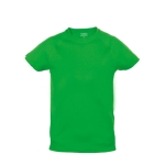 T-shirts de sport pour enfants en polyester respirant 135 g/m² MKT couleur vert