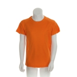 T-shirts de sport pour enfants en polyester respirant 135 g/m² MKT couleur orange troisième vue