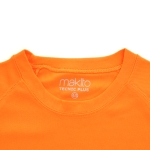 T-shirts de sport pour enfants en polyester respirant 135 g/m² MKT couleur orange cinquième vue