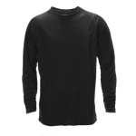 T-shirt technique à manches longues en polyester 135 g/m² MKT Maik couleur noir première vue