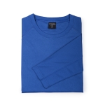 T-shirt technique à manches longues en polyester 135 g/m² MKT Maik couleur bleu huitième vue