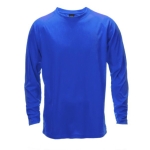 T-shirt technique à manches longues en polyester 135 g/m² MKT Maik couleur bleu