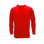 T-shirt technique à manches longues en polyester 135 g/m² MKT Maik couleur rouge première vue