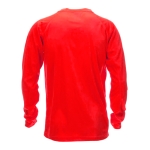 T-shirt technique à manches longues en polyester 135 g/m² MKT Maik couleur rouge