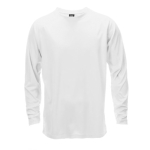 T-shirt technique à manches longues en polyester 135 g/m² MKT Maik couleur blanc