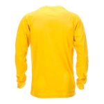 T-shirt technique à manches longues en polyester 135 g/m² MKT Maik couleur jaune