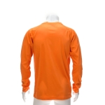 T-shirt technique à manches longues en polyester 135 g/m² MKT Maik couleur orange quatrième vue