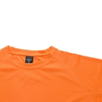 T-shirt technique à manches longues en polyester 135 g/m² MKT Maik couleur orange cinquième vue