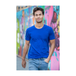 T-shirt de merchandising en coton biologique 200 g/m² Elevate NXT couleur bleu