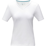 T-shirts publicitaires pour femmes en coton bio 200 g/m² Elevate NXT couleur blanc deuxième vue frontale