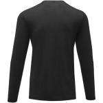 T-shirt personnalisé en coton biologique doux 200 g/m² Elevate NXT couleur noir deuxième vue arrière