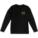 T-shirt personnalisé en coton biologique doux 200 g/m² Elevate NXT couleur noir vue impression sérigraphique
