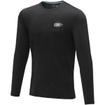 T-shirt personnalisé en coton biologique doux 200 g/m² Elevate NXT couleur noir vue impression sérigraphique