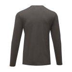 T-shirt personnalisé en coton biologique doux 200 g/m² Elevate NXT couleur gris foncé deuxième vue arrière