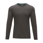 T-shirt personnalisé en coton biologique doux 200 g/m² Elevate NXT couleur gris foncé deuxième vue frontale