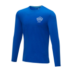 T-shirt personnalisé en coton biologique doux 200 g/m² Elevate NXT couleur bleu roi vue impression sérigraphique