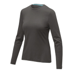 T-shirts publicitaires en coton biologique 200 g/m² Elevate NXT couleur gris foncé