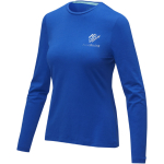 T-shirts publicitaires en coton biologique 200 g/m² Elevate NXT couleur bleu roi vue impression sérigraphique