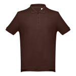 Polos personnalisés plusieurs coloris en coton 195 g/m² THC Adam couleur marron