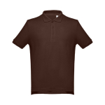 Polos personnalisés plusieurs coloris en coton 195 g/m² THC Adam couleur marron première vue