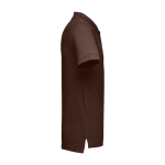 Polos personnalisés plusieurs coloris en coton 195 g/m² THC Adam couleur marron troisième vue
