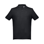 Polos personnalisés plusieurs coloris en coton 195 g/m² THC Adam couleur noir première vue