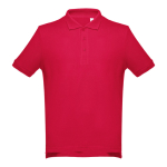 Polos personnalisés plusieurs coloris en coton 195 g/m² THC Adam couleur rouge