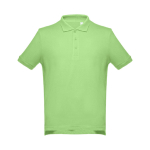 Polos personnalisés plusieurs coloris en coton 195 g/m² THC Adam couleur vert clair première vue