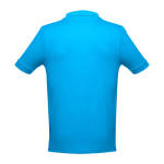 Polos personnalisés plusieurs coloris en coton 195 g/m² THC Adam couleur cyan