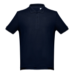 Polos personnalisés plusieurs coloris en coton 195 g/m² THC Adam couleur bleu foncé