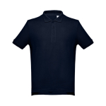 Polos personnalisés plusieurs coloris en coton 195 g/m² THC Adam couleur bleu foncé première vue