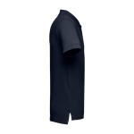 Polos personnalisés plusieurs coloris en coton 195 g/m² THC Adam couleur bleu foncé troisième vue