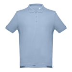 Polos personnalisés plusieurs coloris en coton 195 g/m² THC Adam couleur bleu ciel