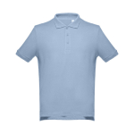 Polos personnalisés plusieurs coloris en coton 195 g/m² THC Adam couleur bleu ciel première vue