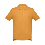 Polos personnalisés plusieurs coloris en coton 195 g/m² THC Adam couleur jaune foncé première vue