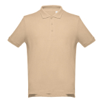 Polos personnalisés plusieurs coloris en coton 195 g/m² THC Adam couleur marron clair