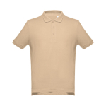 Polos personnalisés plusieurs coloris en coton 195 g/m² THC Adam couleur marron clair première vue