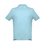 Polos personnalisés plusieurs coloris en coton 195 g/m² THC Adam couleur bleu pastel première vue